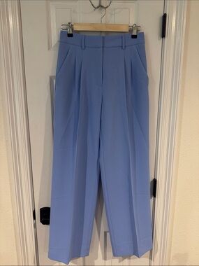 Gianni bini Women's High-Waist Wide Leg Pants in Light Blue/periwinkle